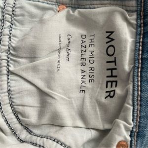 Mother Mid Rise Dazzler Ankle in Camp Expert size 28